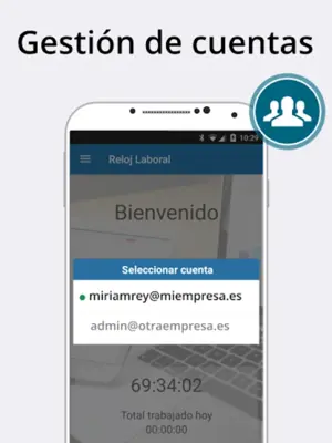 Reloj Laboral android App screenshot 0