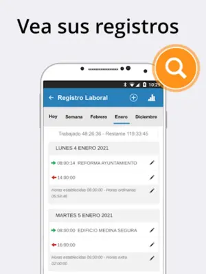 Reloj Laboral android App screenshot 6